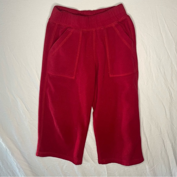 Red Joggers with Elastic Waistband and Loose Fit - Picture 1 of 6